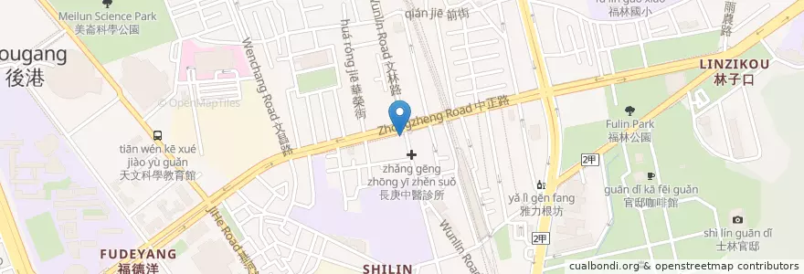 Mapa de ubicacion de 慈航藥局 en تایوان, 新北市, تایپه, 士林區.