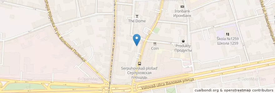 Mapa de ubicacion de Сбербанк en Rusia, Центральный Федеральный Округ, Москва, Центральный Административный Округ, Район Замоскворечье.
