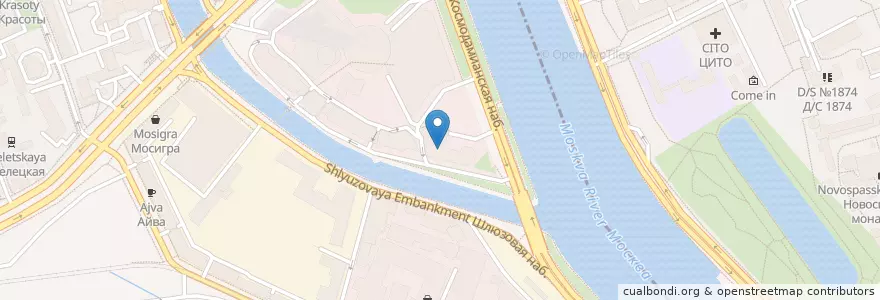 Mapa de ubicacion de Кремлевский экспресс en Rusia, Distrito Federal Central, Москва, Distrito Administrativo Central, Район Замоскворечье.