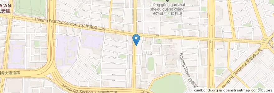 Mapa de ubicacion de 百憂解陽台 en تايوان, تايبيه الجديدة, تايبيه, 大安區.