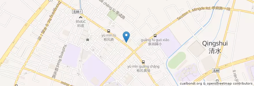 Mapa de ubicacion de 華南商業銀行 en Taiwán, Nuevo Taipéi, 土城區.