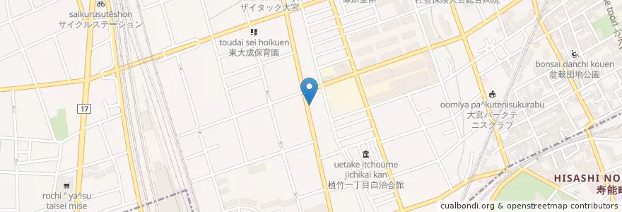 Mapa de ubicacion de 狼煙 ラーメン en Japonya, 埼玉県, さいたま市, 北区.