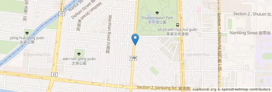 Mapa de ubicacion de 老上海臭臭鍋 en تايوان, تاينان, 南區.