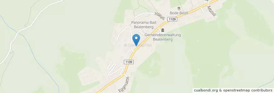 Mapa de ubicacion de Bel-Air en 스위스, 베른, Verwaltungsregion Oberland, Verwaltungskreis Interlaken-Oberhasli, Beatenberg.