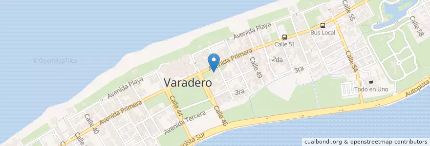 Mapa de ubicacion de Iglesia Santa Elvira en کوبا, Matanzas, Cárdenas, Varadero.