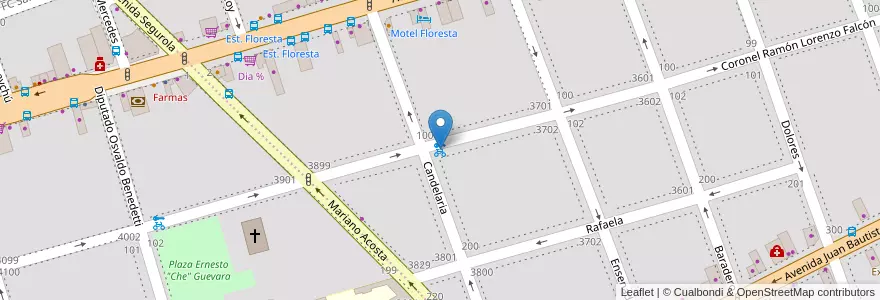 Mapa de ubicacion de 314 - Ramón Falcon en Arjantin, Ciudad Autónoma De Buenos Aires, Buenos Aires, Comuna 10.