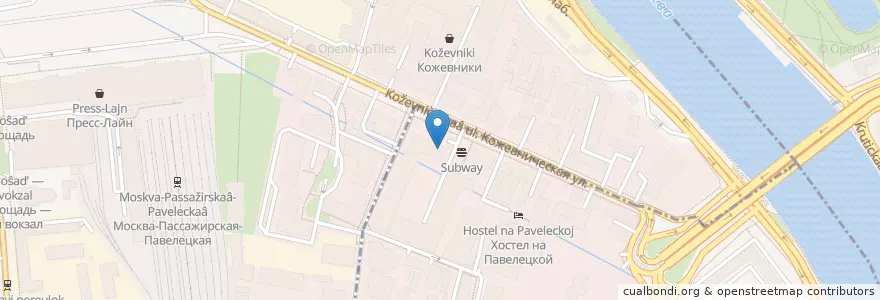 Mapa de ubicacion de Renessance Credit en Russia, Central Federal District, Moscow, Central Administrative Okrug, Danilovsky District, Zamoskvorechye District.