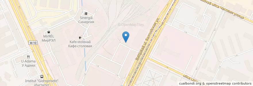 Mapa de ubicacion de студия "Местная еда" en Russia, Distretto Federale Centrale, Москва, Северный Административный Округ, Район Сокол.