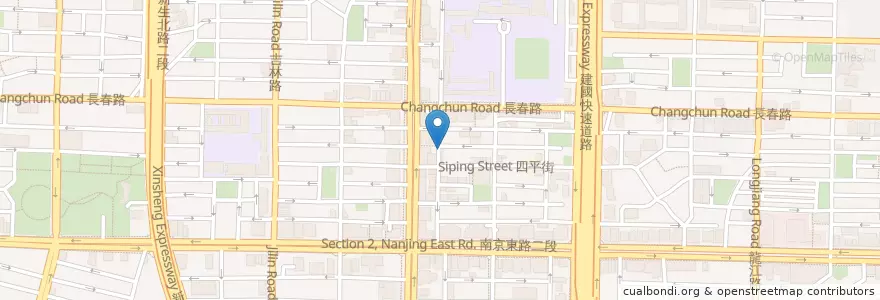 Mapa de ubicacion de 丸e玩 en تايوان, تايبيه الجديدة, تايبيه, 中山區.