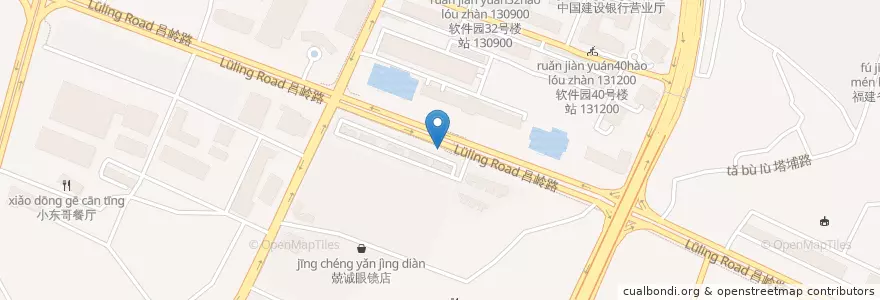 Mapa de ubicacion de 香山碧海晴空南站 105600 en China, Fujian, Siming.