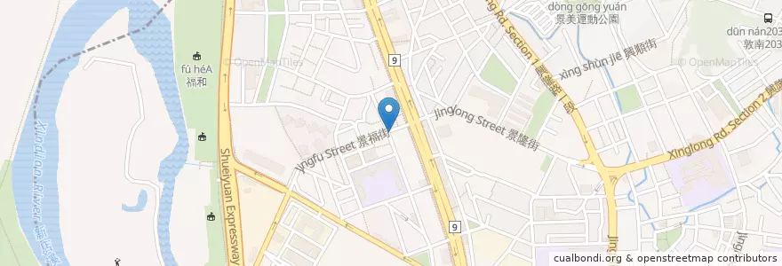 Mapa de ubicacion de 林記港式撈麵館 en Тайвань, Новый Тайбэй, Тайбэй, 文山區.