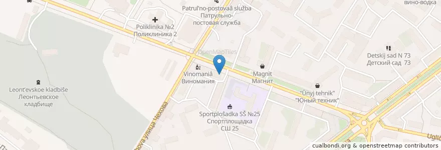 Mapa de ubicacion de Вита en Russia, Distretto Federale Centrale, Oblast' Di Jaroslavl', Ярославский Район, Городской Округ Ярославль.
