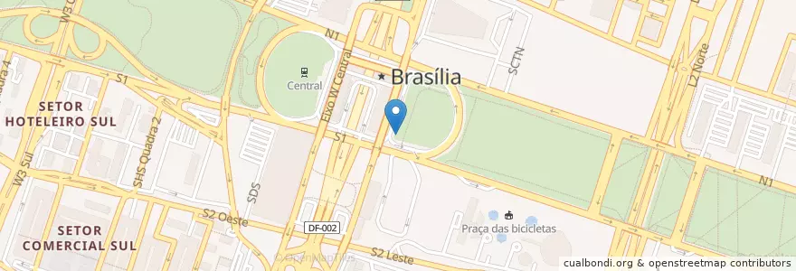 Mapa de ubicacion de Rodoviária 2 en ブラジル, Região Integrada De Desenvolvimento Do Distrito Federal E Entorno, 中西部地域, 連邦直轄区, Região Geográfica Intermediária Do Distrito Federal, Região Geográfica Imediata Do Distrito Federal, ブラジリア.