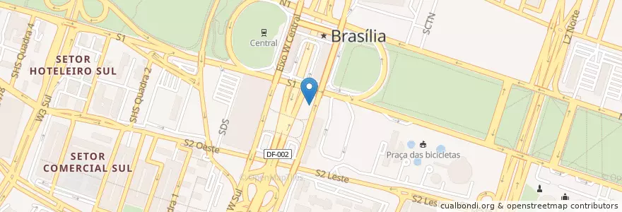 Mapa de ubicacion de Terminal Touring en Brazilië, Região Integrada De Desenvolvimento Do Distrito Federal E Entorno, Regio Centraal-West, Federaal District, Região Geográfica Intermediária Do Distrito Federal, Região Geográfica Imediata Do Distrito Federal, Brasilia.