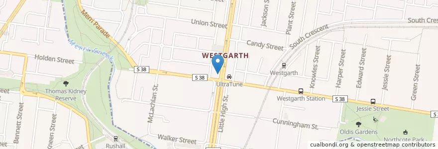 Mapa de ubicacion de Sagi Bar en Australia, Victoria, City Of Darebin, City Of Yarra.