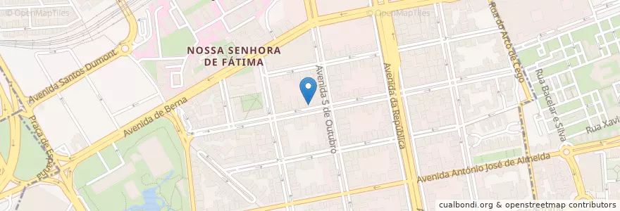 Mapa de ubicacion de Pastelaria Milú en Portugal, Aire Métropolitaine De Lisbonne, Lisbonne, Grande Lisboa, Lisbonne, Avenidas Novas.