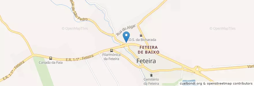 Mapa de ubicacion de Vieira en Portugal, Azoren, Faial, Horta, Feteira.
