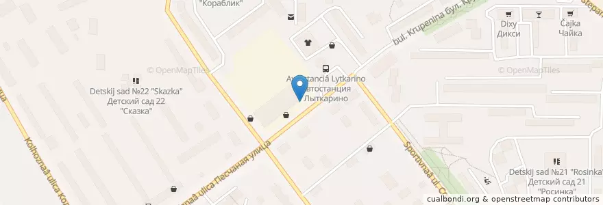 Mapa de ubicacion de Старый Лекарь en Rusland, Centraal Federaal District, Oblast Moskou, Городской Округ Лыткарино.