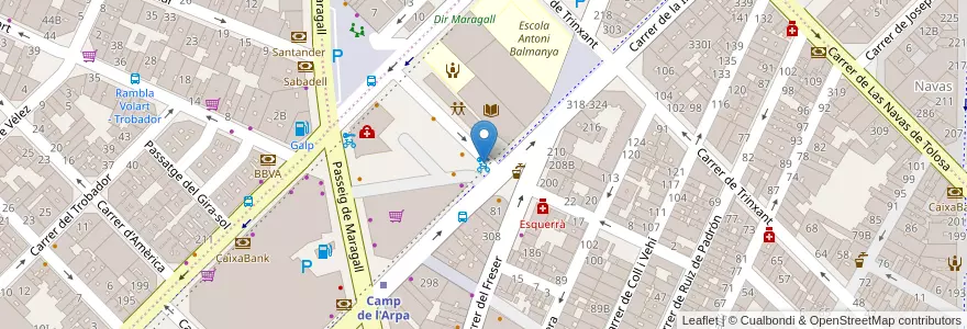 Mapa de ubicacion de 315 - Guinardó 32 en Spanje, Catalonië, Barcelona, Barcelonès, Barcelona.