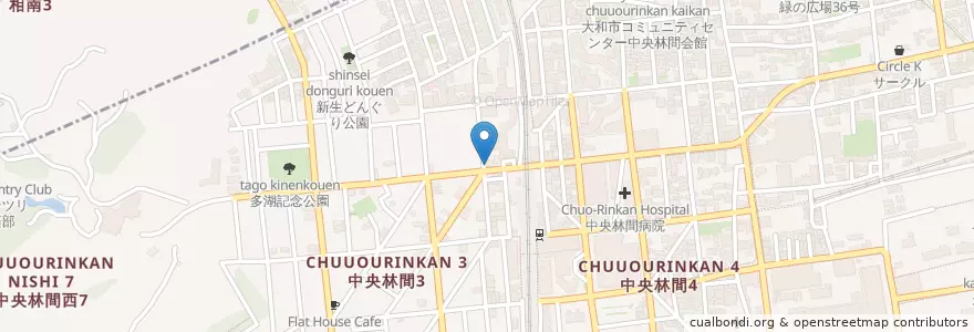 Mapa de ubicacion de のぞみ薬局 en Japonya, 神奈川県, 大和市.