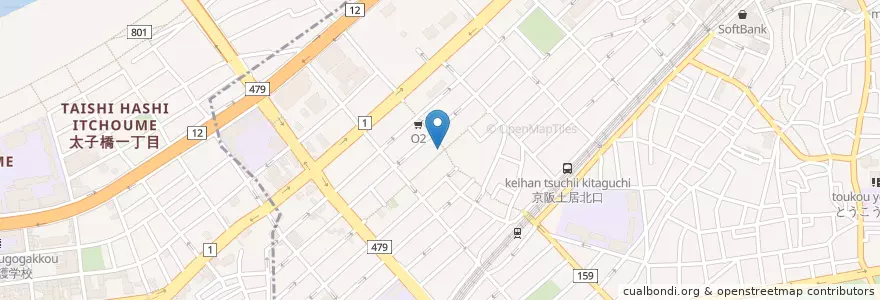 Mapa de ubicacion de じゃんぼ総本店 en Japon, Préfecture D'Osaka, Moriguchi, 大阪市, 旭区.