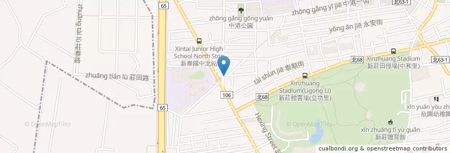 Mapa de ubicacion de 魯肉張魯肉飯 en Taiwan, 新北市, 新莊區.