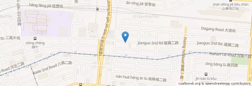 Mapa de ubicacion de 和欣客運建國站 en تايوان, كاوهسيونغ, 三民區.