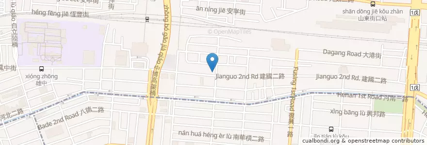 Mapa de ubicacion de 麻豆碗粿&肉粽 en تايوان, كاوهسيونغ, 三民區.