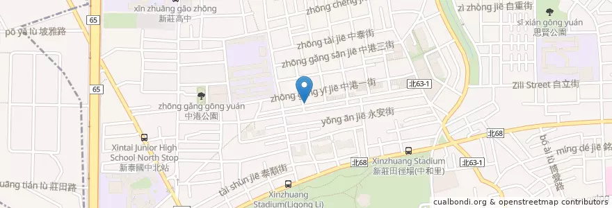 Mapa de ubicacion de 星河珈琲咖啡專賣店 en Taiwan, 新北市, 新莊區.