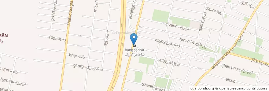 Mapa de ubicacion de بانک صادرات en İran, Tahran Eyaleti, شهرستان تهران, Tahran, بخش مرکزی شهرستان تهران.