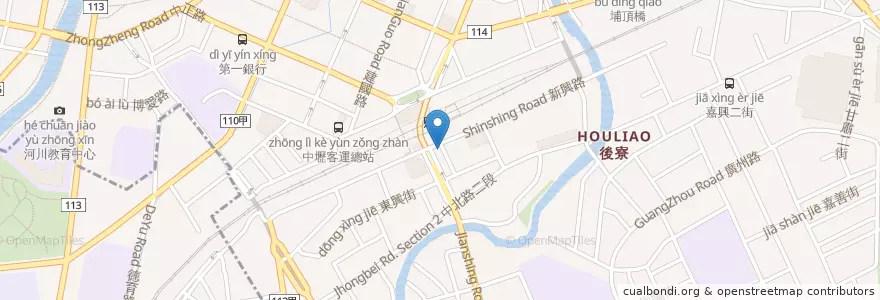 Mapa de ubicacion de 勵德文教機構(中壢校) en 타이완, 타오위안 시, 중리 구.