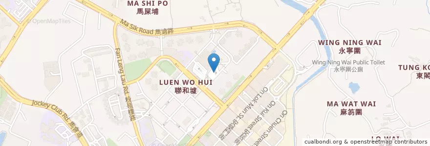 Mapa de ubicacion de 聯和墟總站 en China, Hong Kong, Provincia De Cantón, Nuevos Territorios, 北區 North District.