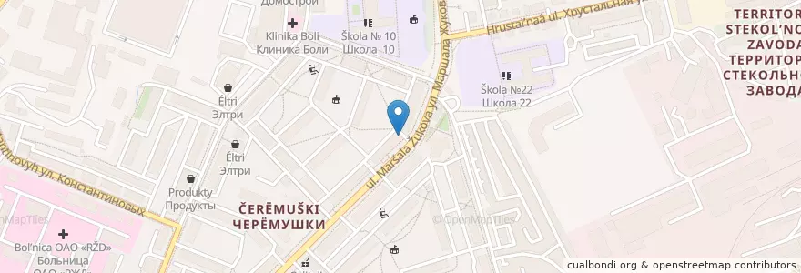 Mapa de ubicacion de Детская городская поликлиника №3 en ロシア, 中央連邦管区, カルーガ州, Городской Округ Калуга.