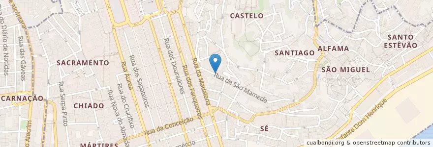 Mapa de ubicacion de Santa Rita en ポルトガル, Área Metropolitana De Lisboa, Lisboa, Grande Lisboa, リスボン, Santa Maria Maior.