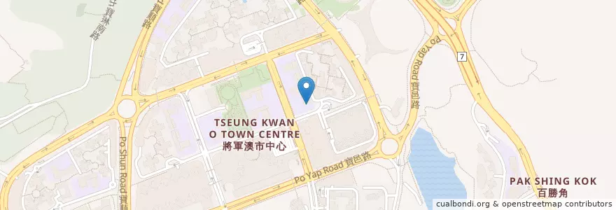 Mapa de ubicacion de 香港教會將軍澳聚會所 The Church in Hong Kong Tseung Kwan O Assembly Hall en 中国, 广东省, 香港 Hong Kong, 新界 New Territories, 西貢區 Sai Kung District.