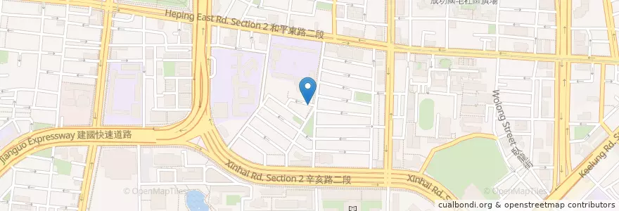 Mapa de ubicacion de 香料廚房 en تايوان, تايبيه الجديدة, تايبيه, 大安區.