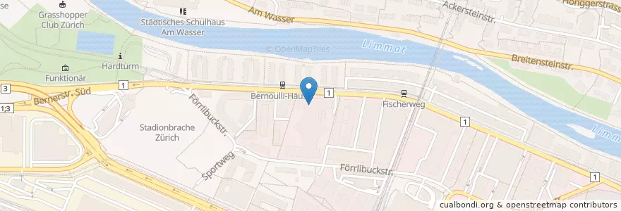 Mapa de ubicacion de ATM SIX Group en Switzerland, Zurich, District Zurich, Zurich.