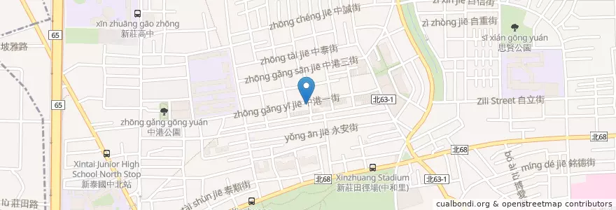 Mapa de ubicacion de Jenny's shop en Taiwan, 新北市, 新莊區.