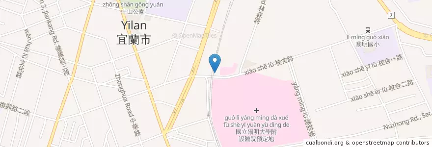 Mapa de ubicacion de Илань en Тайвань, Тайвань, Уезд Илань, Илань.