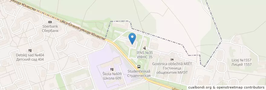 Mapa de ubicacion de Традиция en ロシア, 中央連邦管区, モスクワ州, モスクワ, Зеленоградский Административный Округ.