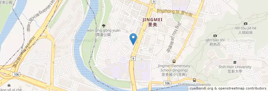 Mapa de ubicacion de 池上木片便當 en Tayvan, 新北市, 文山區.