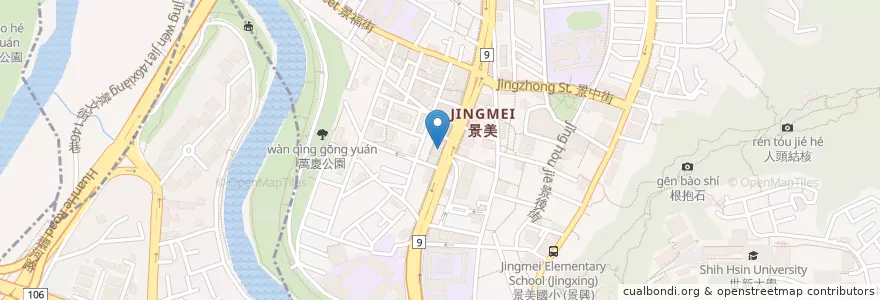Mapa de ubicacion de 客拉客台式自助餐 en 台湾, 新北市, 文山区.