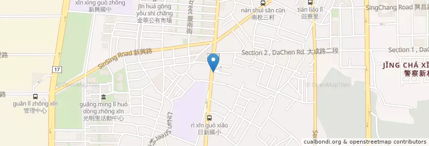 Mapa de ubicacion de 當歸鴨 en Taiwan, Tainan, 南區.