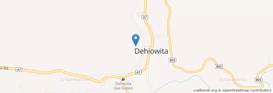 Mapa de ubicacion de Dehiovita Pirivera Temple en スリランカ, サバラガムワ州, ケーガッラ県.