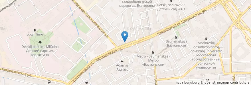 Mapa de ubicacion de ВТБ en Russia, Distretto Federale Centrale, Москва, Центральный Административный Округ, Басманный Район.
