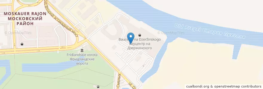 Mapa de ubicacion de Блинца Ца en Rusia, Северо-Западный Федеральный Округ, Wilayah Kaliningrad, Городской Округ Калининград.