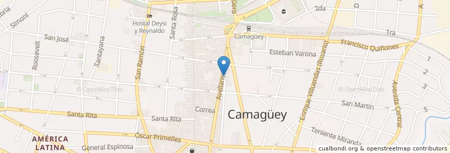 Mapa de ubicacion de bicycle taxis en 쿠바, Camagüey, Camagüey, Ciudad De Camagüey.