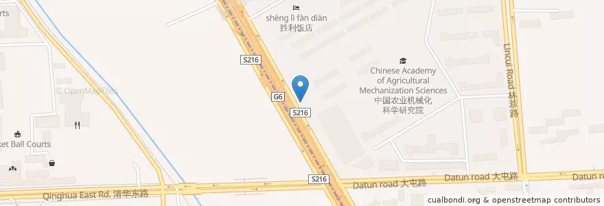 Mapa de ubicacion de 沙县小吃 en Cina, Pechino, Hebei, 朝阳区 / Chaoyang.