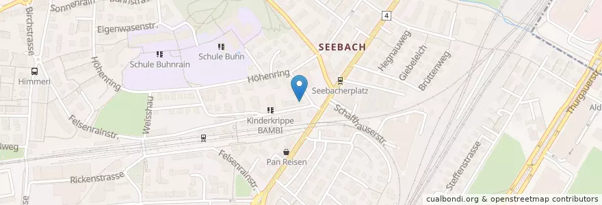 Mapa de ubicacion de Mi Mi Sa en Schweiz/Suisse/Svizzera/Svizra, Zürich, Bezirk Zürich, Zürich.