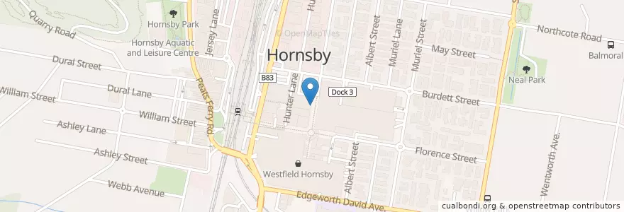 Mapa de ubicacion de HSBC en Australien, Neusüdwales, The Council Of The Shire Of Hornsby, Sydney.